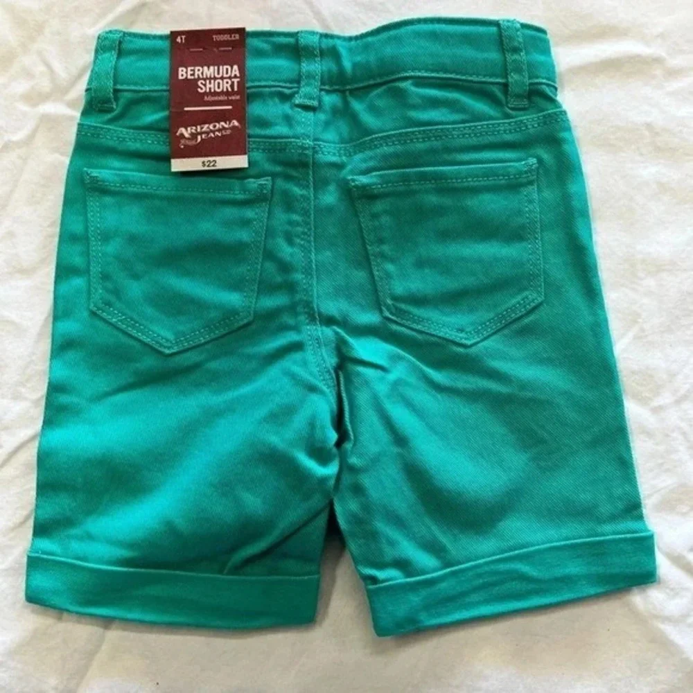 Arizona jeans green burmuda kids jeans shorts‎ 4T